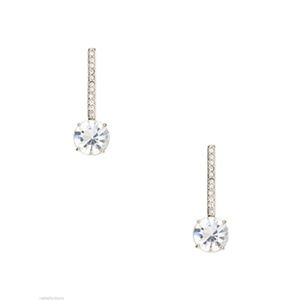Kate Spade Silver Clink Of Ice Linear Drop Earring
